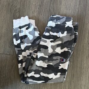 Champion Kids' Camo Sweatpants - Black, Gray, White